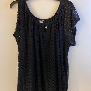 Brody‎ Miles 2x sexy black lace blouse